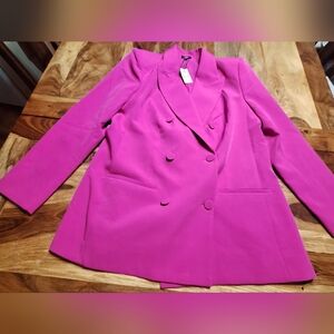 Express bright pink blazer
